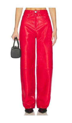 PANTALON EN CUIR BAGGY en . Taille 32. Also en 36 - Rohe - Modalova