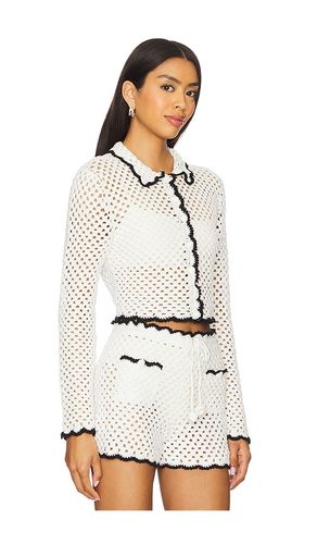 X REVOLVE Holly Hand Crochet Collared Shirt en . Taille L. Also en S - Stone Cold Fox - Modalova