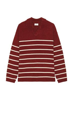 Mole Yarn Stripe Skipper Knit Polo en . Taille L. Also en M, S, XL/1X - SATURDAYS NYC - Modalova