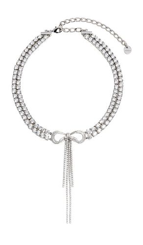 COLLIER RAS DU COU DOUBLE CRYSTAL BOW CHOKER en - self-portrait - Modalova