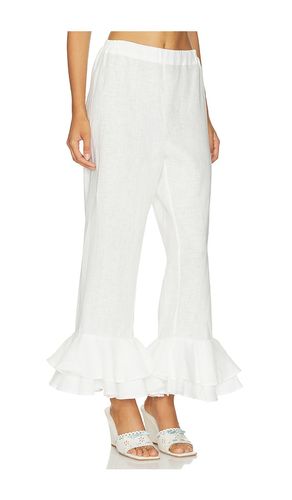 PANTALON LOUNGE EN LIN AVEC FOULARD CHA-CHA en . Taille L. Also en M, S, XS - Sleeper - Modalova