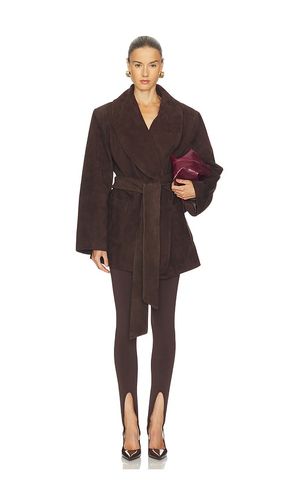 BLOUSON EN DAIM CHANDRA en . Taille M. Also en L, XL - SEROYA - Modalova