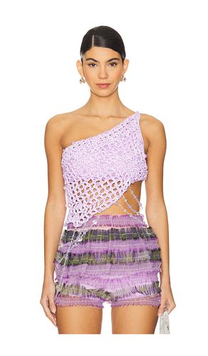 Diagonal Crochet Beaded Top in . Size M, S, XS - Susan Fang - Modalova