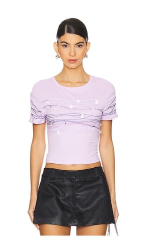 Beaded Short Sleeve Top in . Size XS - Susan Fang - Modalova
