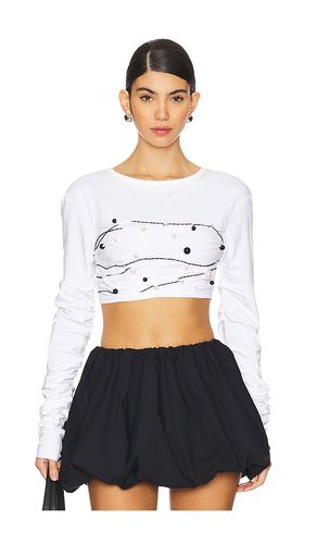 Beaded Long Sleeve Top in . Size XS - Susan Fang - Modalova