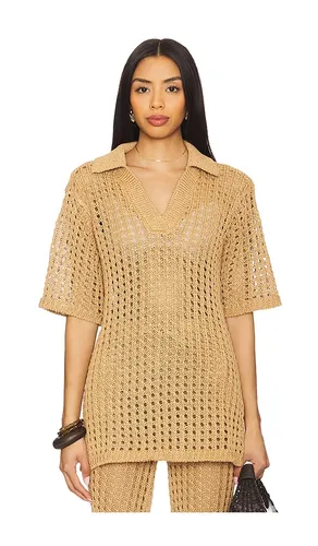 Brisas Crochet Polo Top en . Taille L. Also en S, XL - SIMONMILLER - Modalova