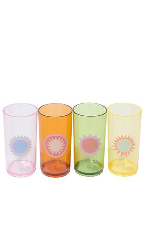 LOT DE 4 GOBELETS POOLSIDE TALL TUMBLER RIO SUN SET OF 4 in - Sunnylife - Modalova