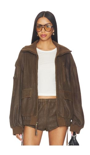 Fontaine Leather Bomber Jacket en . Taille S. Also en L, XL - SPELL - Modalova