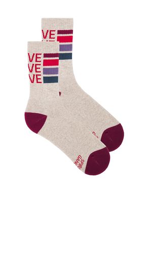 CHAUSSETTES COURTES LOVE STRIPE in - Spiritual Gangster - Modalova