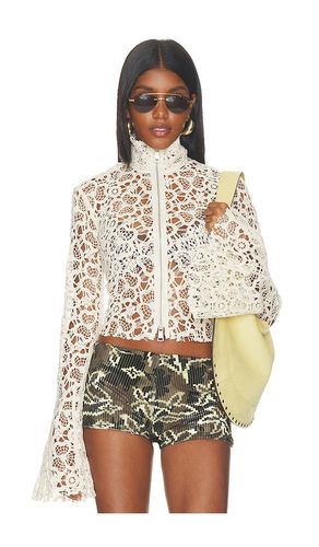 Embroidered Fluted Top With Front Zipper en . Taille 34. Also en 38, 40 - SIEDRES - Modalova