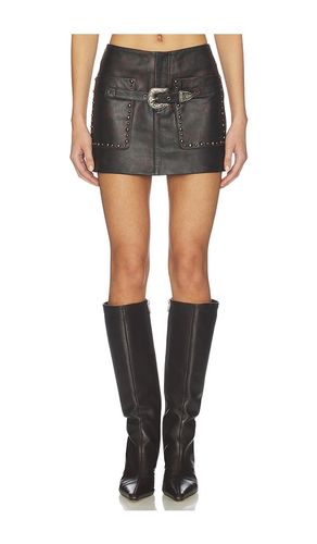 JUPE LOW RISE BUCKLE en . Taille M. Also en S, XS - Understated Leather - Modalova