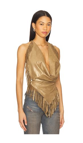 Shimmery Fringe Halter Top en . Taille M. Also en S - Understated Leather - Modalova