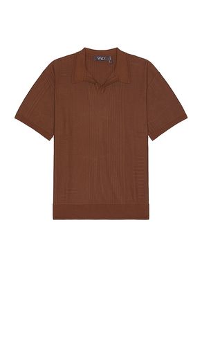 Short Sleeve Pattern Knit Polo en . Taille S. Also en XS - WAO - Modalova
