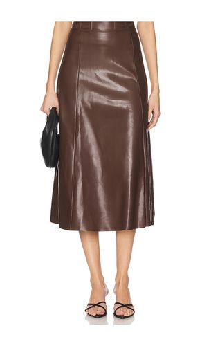 JUPE FAUX LEATHER FLARE MIDI in . Size 12, 2, 4, 6, 8 - WeWoreWhat - Modalova
