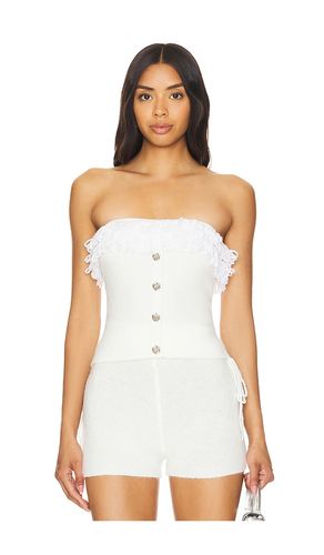 TOP BANDEAU ROSIE RUFFLE KNIT in . Size M - Zemeta - Modalova