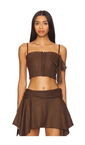 My Bow Pin Stripe Corset Top in . Size M, XS - Zemeta - Modalova
