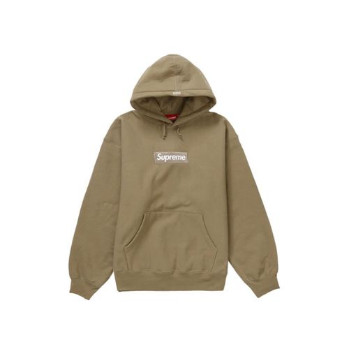 Hoodie Box Logo FW23 Dark Sand - Supreme - Modalova