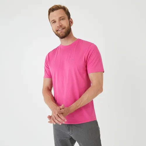 T-shirt rose en coton Pima - Eden Park - Modalova