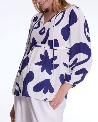 Blouse De Grossesse Et D'allaitement Corfou Multico - Cache Coeur - Modalova