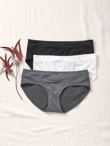 Lot de 3 shorties de grossesse sans coutures en microfibre lot de 3 / gris/ blanc - Vertbaudet - Modalova