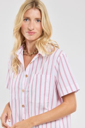 Robe chemise rayée - coton et lin - ARMOR LUX FR - Modalova