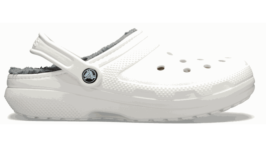 Classic Lined Sabots Unisex White / Grey 33 - Crocs - Modalova