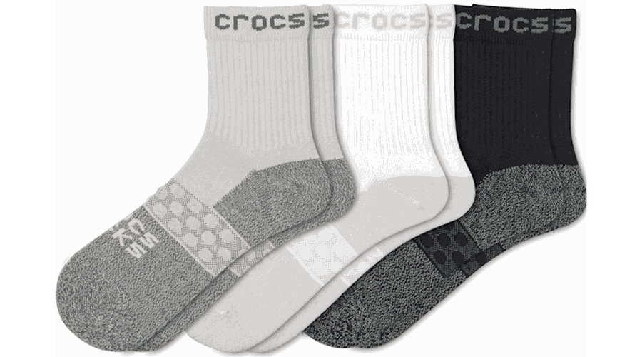 Crocs Socks Adult Quarter Solid 3-Pack Chaussures Unisex M - Crocs - Modalova