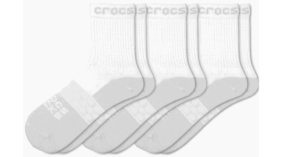 Crocs Socks Adult Quarter Solid 3-Pack Chaussures Unisex S - Crocs - Modalova