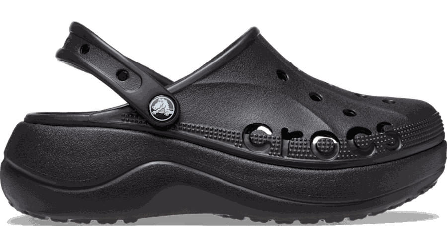 Baya Platform Sabots s Black 33 - Crocs - Modalova