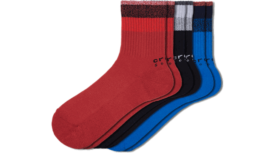 Crocs Socks Stripe Ankle 3-Pack BCb/Ppr Chaussures Unisex / L-XL - Crocs - Modalova