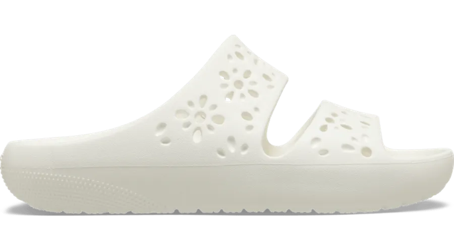 Crocs Classic Floral Cutout Sandales Unisex Chalk 36 - Crocs FR Feed New - Modalova