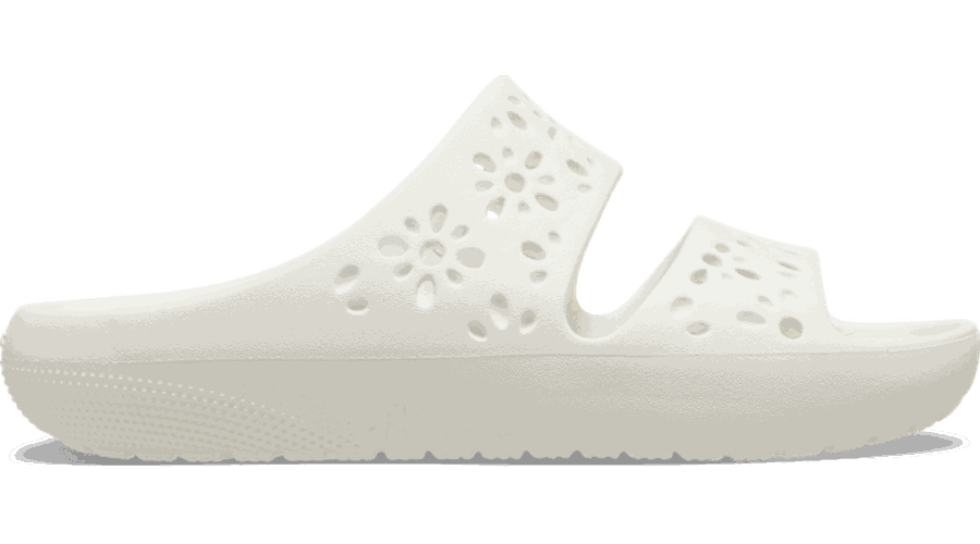 Crocs Classic Floral Cutout Sandales Unisex Chalk 37 - Crocs FR Feed New - Modalova