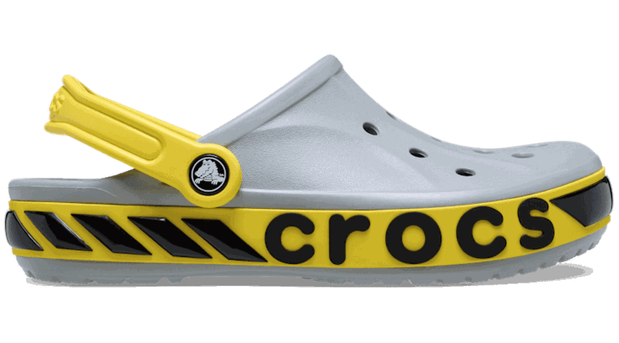 Crocs Bayaband Racer Band Sabots Enfants Light Grey 28 - Crocs FR Feed New - Modalova