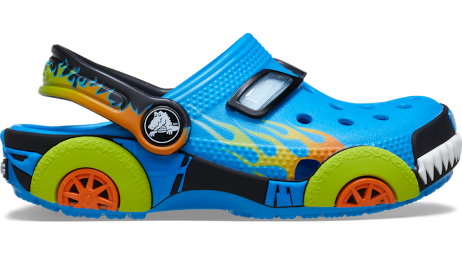 Crocs Toddler Classic IAM Monster Truck Sabots Enfants Neon Ocean 19 - Crocs FR Feed New - Modalova