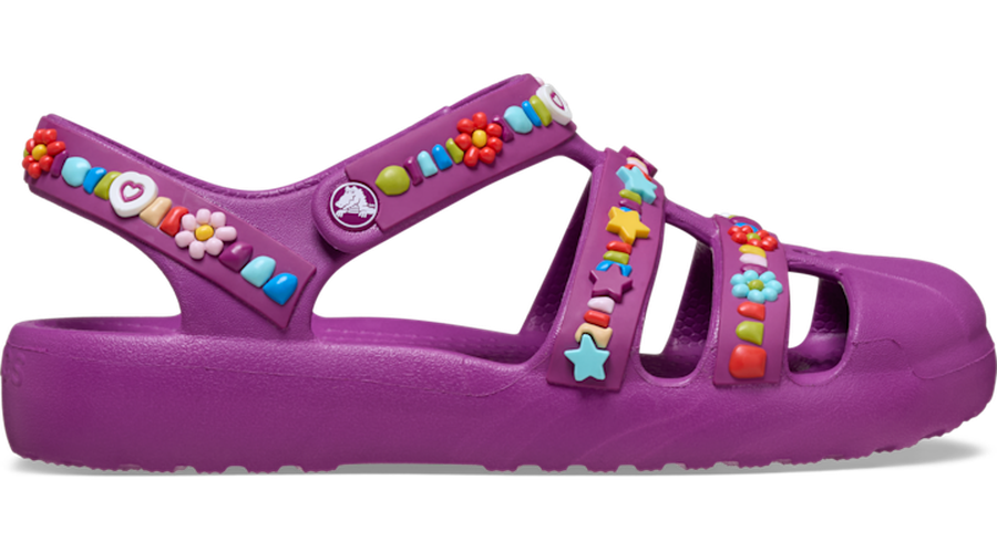 Classic Beaded Fisherman Sandales Enfants Grapeberry 28 - Crocs - Modalova