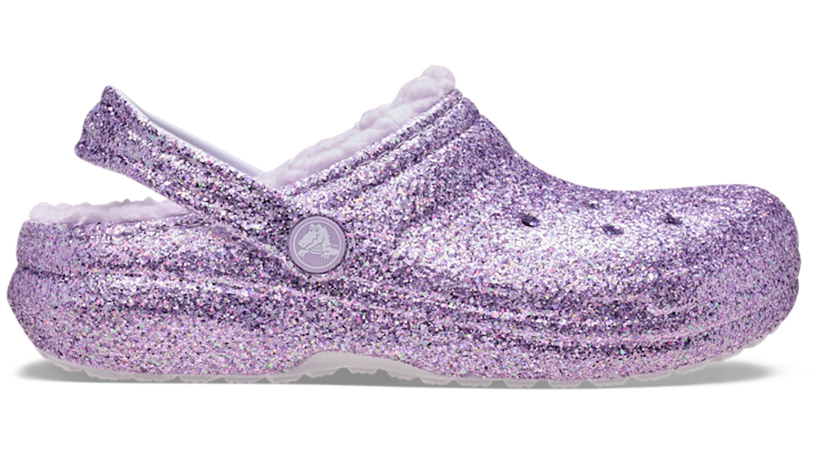 Crocs Classic Lined Chunky Glitter Sabots Enfants Purple Moon 30 - Crocs FR Feed New - Modalova