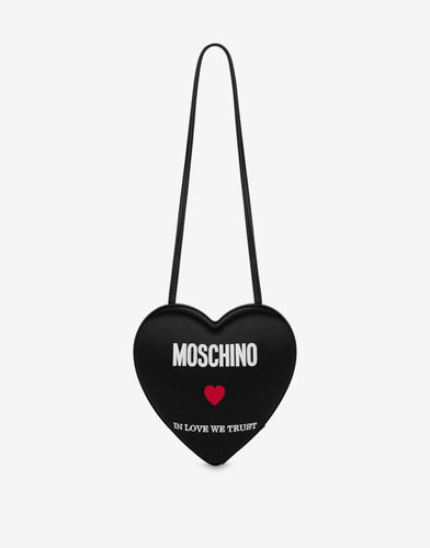 Sac D’épaule Heartbeat In Love We Trust - Moschino - Modalova