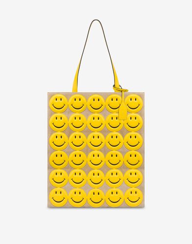 Shopper En Croûte Allover Smiley® - Moschino - Modalova