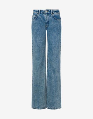 Pantalon Patte D’éph En Denim Peace Symbol - Moschino Jeans - Modalova