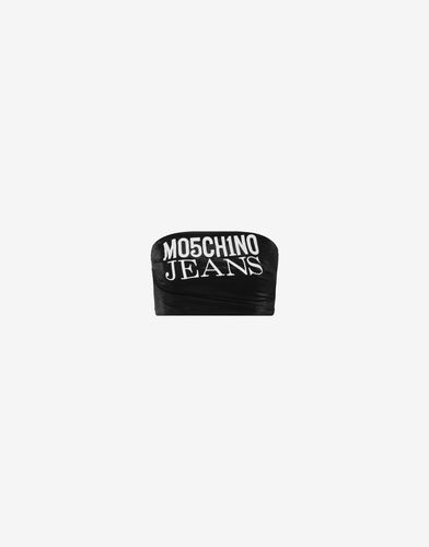 Top Bandeau À Logo - Moschino Jeans - Modalova