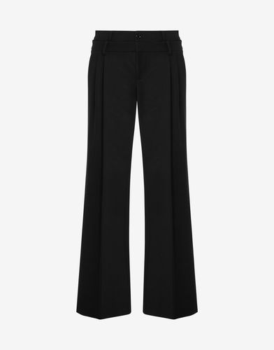 Pantalon En Gabardine Stretch De Nylon Et Coton - Moschino - Modalova