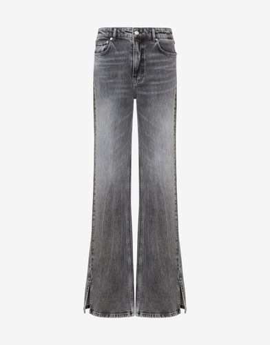 Pantalon Évasé En Denim Stretch - Moschino Jeans - Modalova