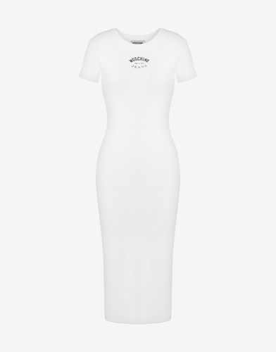 Robe En Coton Stretch Côtelé - Moschino Jeans - Modalova