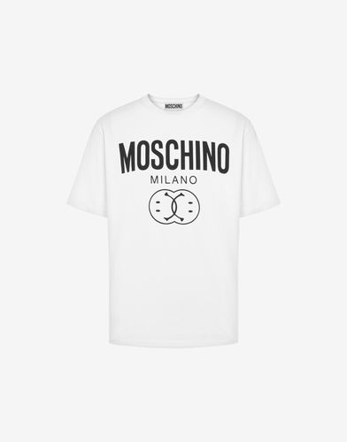 T-shirt En Jersey Bio Double Smiley? Logo - Moschino - Modalova