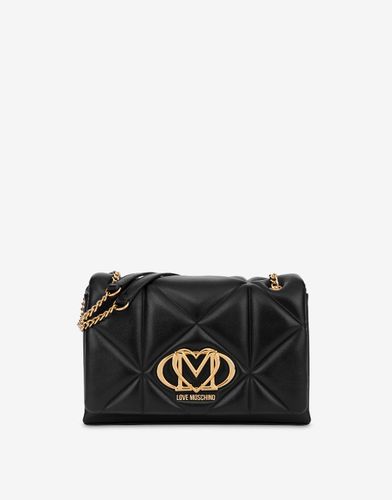 Sac À Épaule Matelassé Embossed - Love Moschino - Modalova