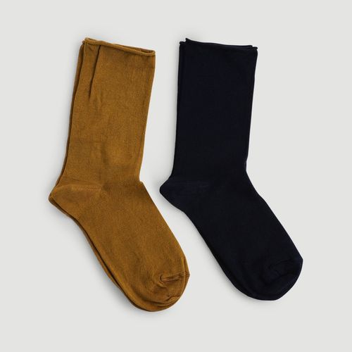 Lot de 2 paires de chaussettes en fil d'écosse - MONOPRIX FEMME - Modalova