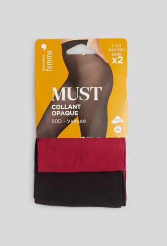 Lot de 2 collants opaques velouté MUST - MONOPRIX FEMME - Modalova