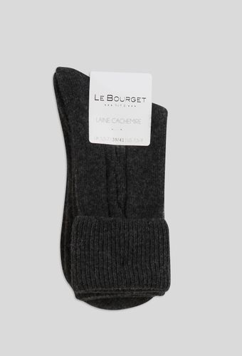 Paire de chaussettes torsadées en laine et cachemire - LE BOURGET - Modalova