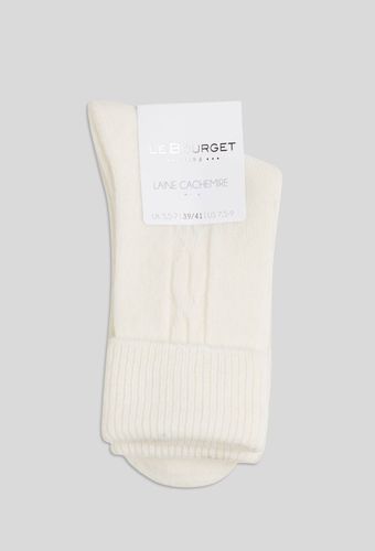 Paire de chaussettes torsadées en laine et cachemire - LE BOURGET - Modalova
