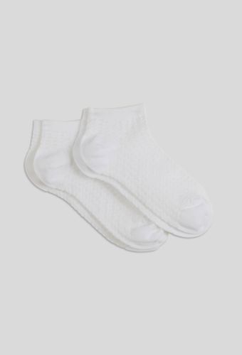 Chaussettes imprimées losanges x2 - MONOPRIX FEMME - Modalova